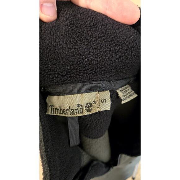 Timberland Men’s Dark Green Fleece Jacket Full Zip Small - Picture 5 of 7